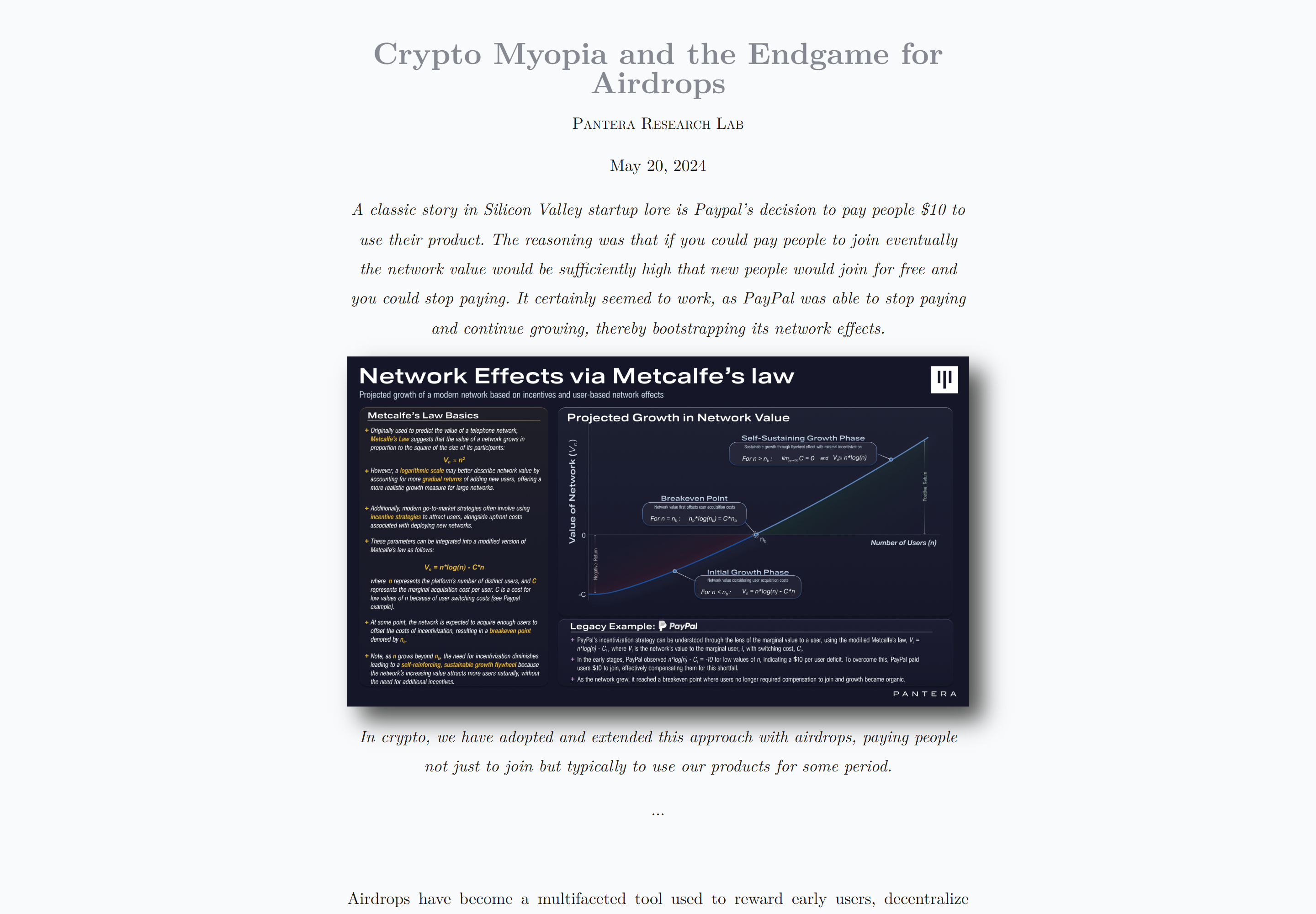 Crypto Myopia and the Endgame for Airdrops